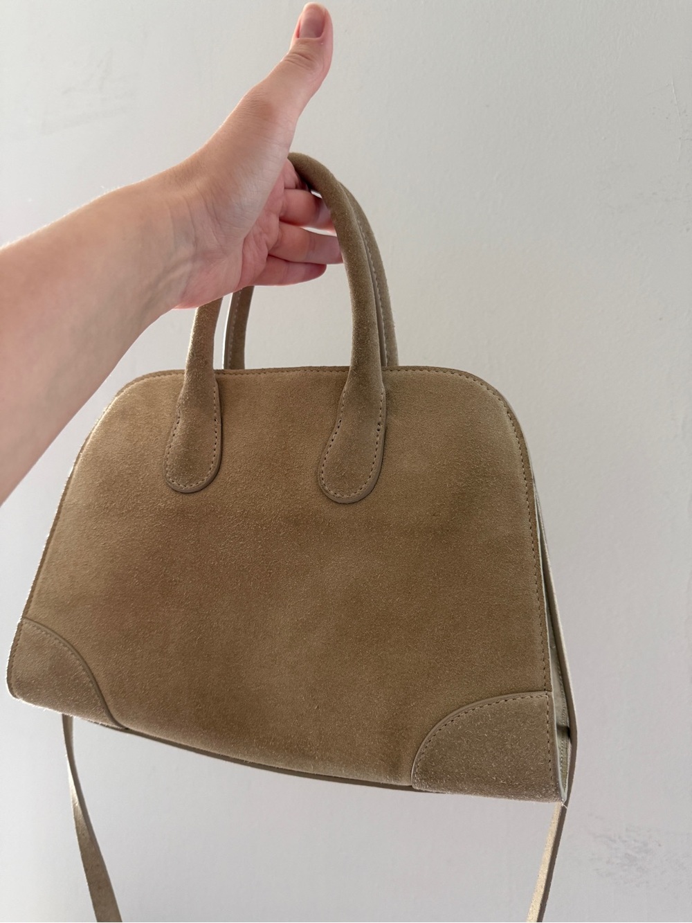 COS mini bowling bag summer 25 collection in beige